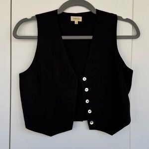 DONNI Black Vest Cropped